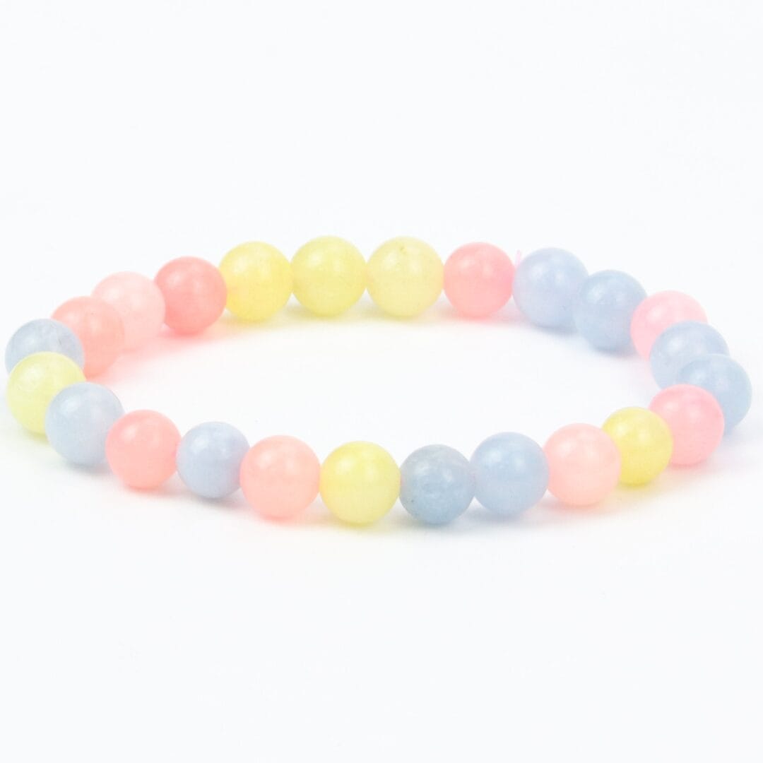 Bracelet en Agate Multicolore 8mm