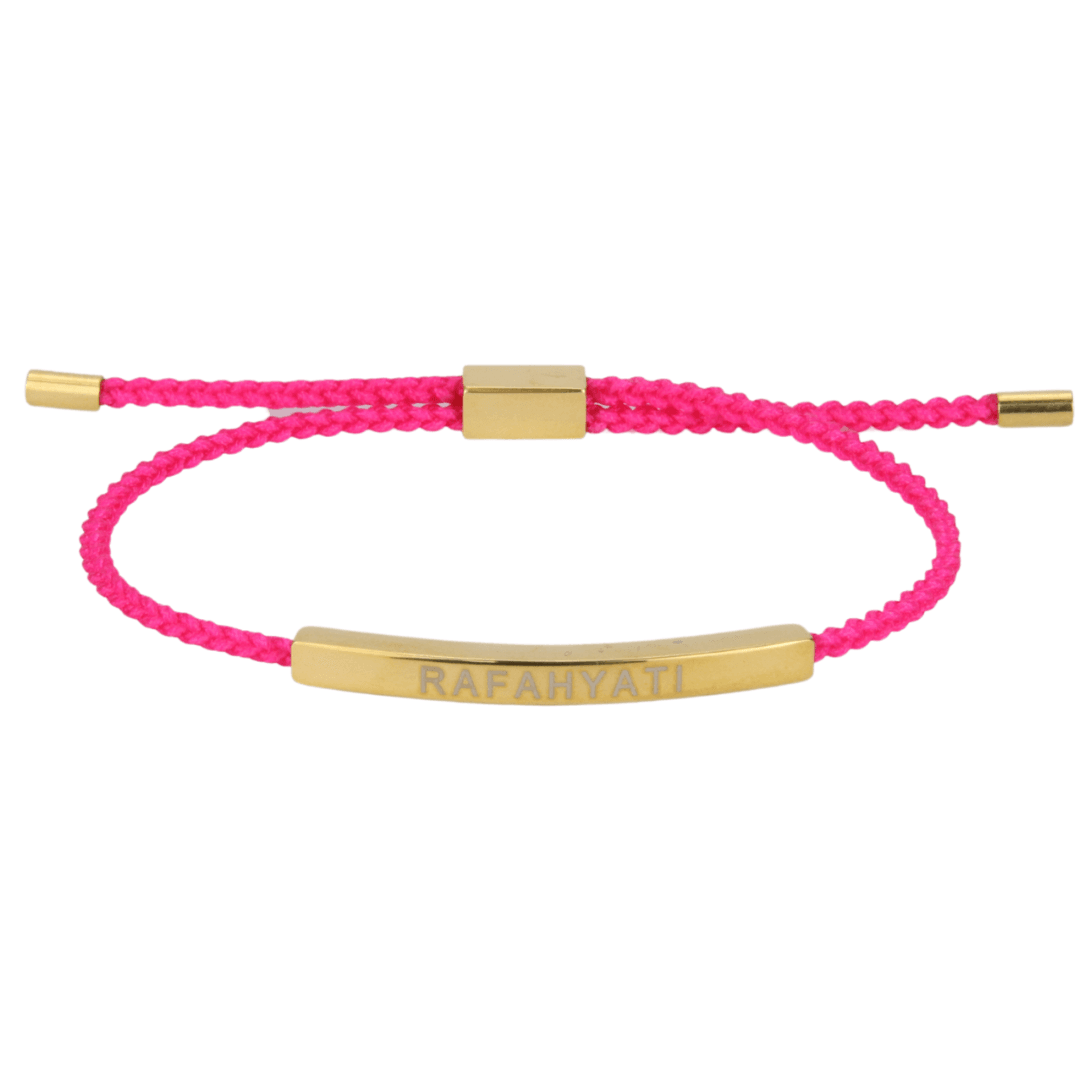 Bracelet Cordon Bleu Marine avec Anneau en Pierre Naturelle