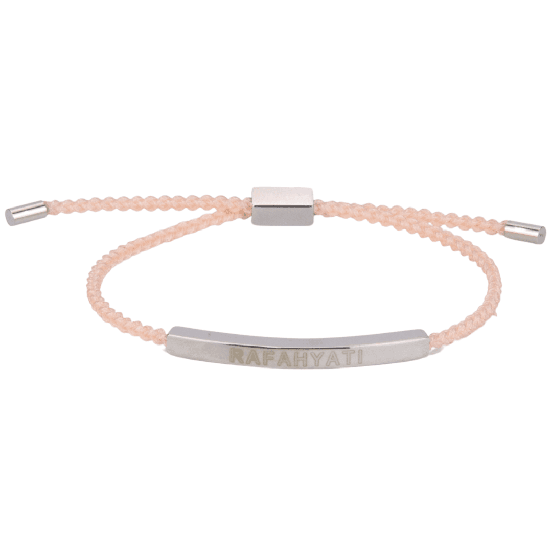 Bracelet Cordon Beige Tressé