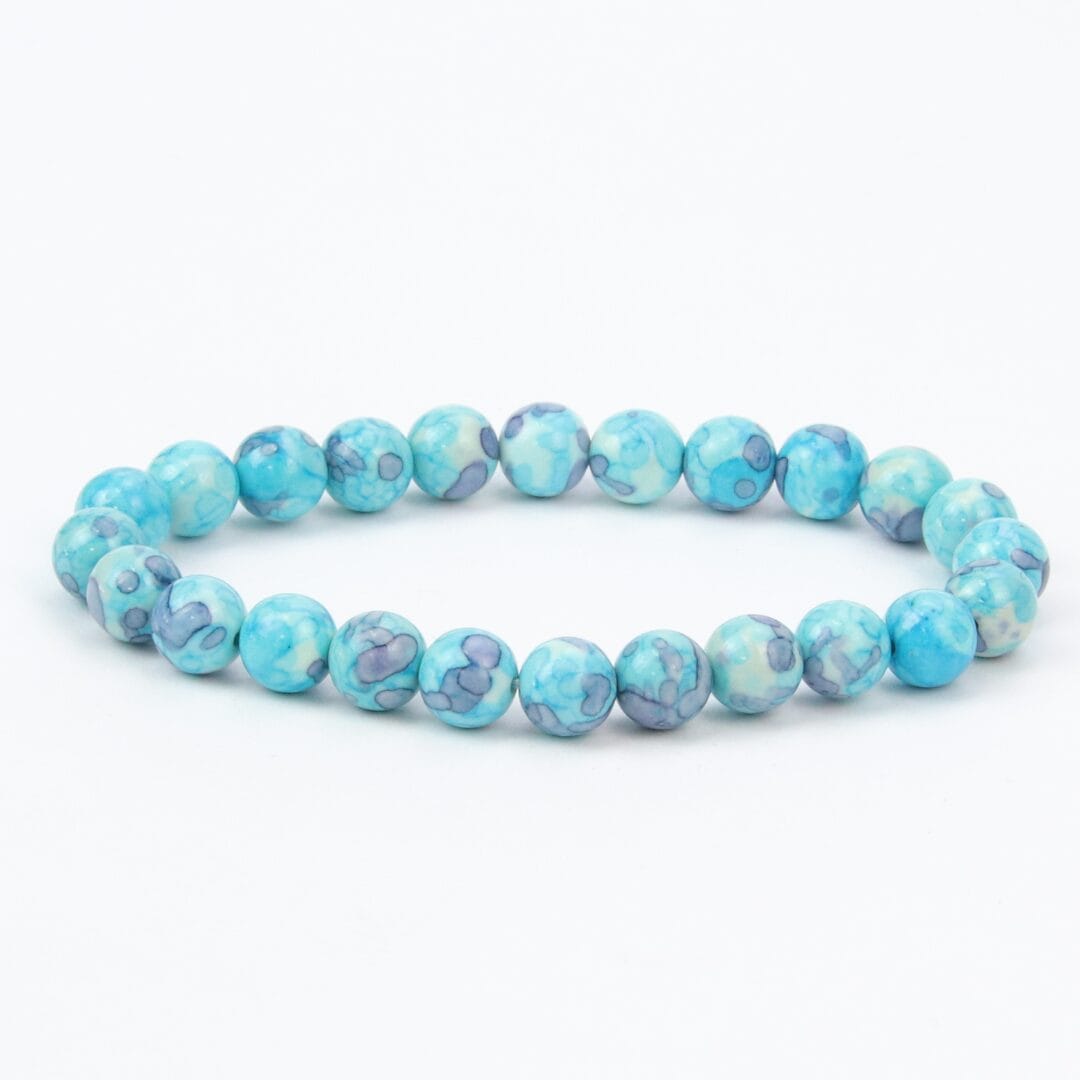 Bracelet en Jaspe Impérial Bleu 8mm