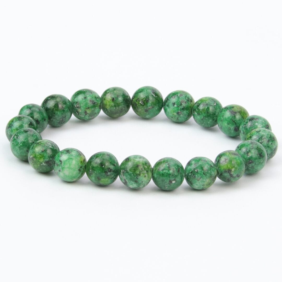 Bracelet en Jaspe Vert 10mm