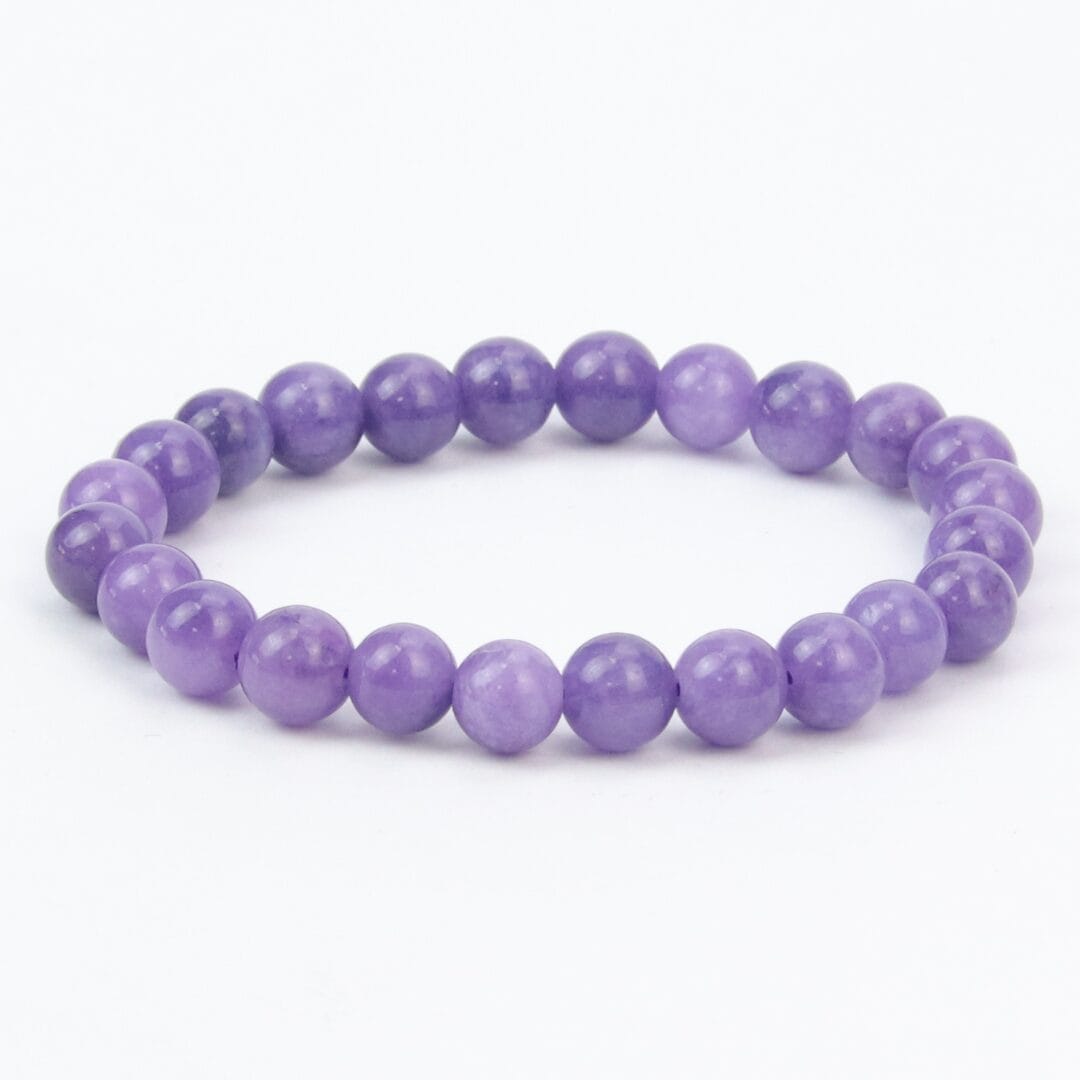 Bracelet en Pierre Naturelle de Jade Violet 8mm