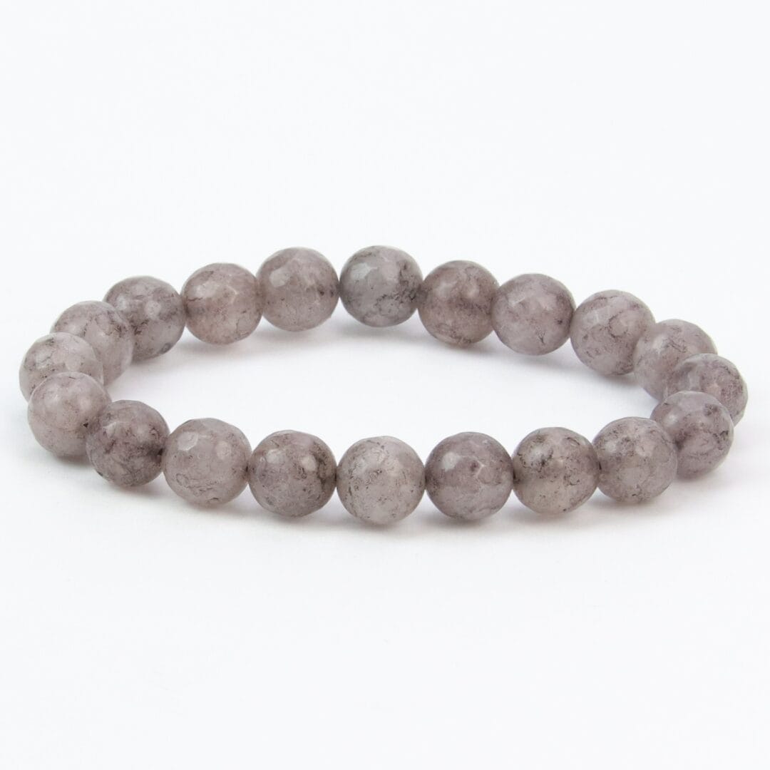 Bracelet en Agate Grise 10mm