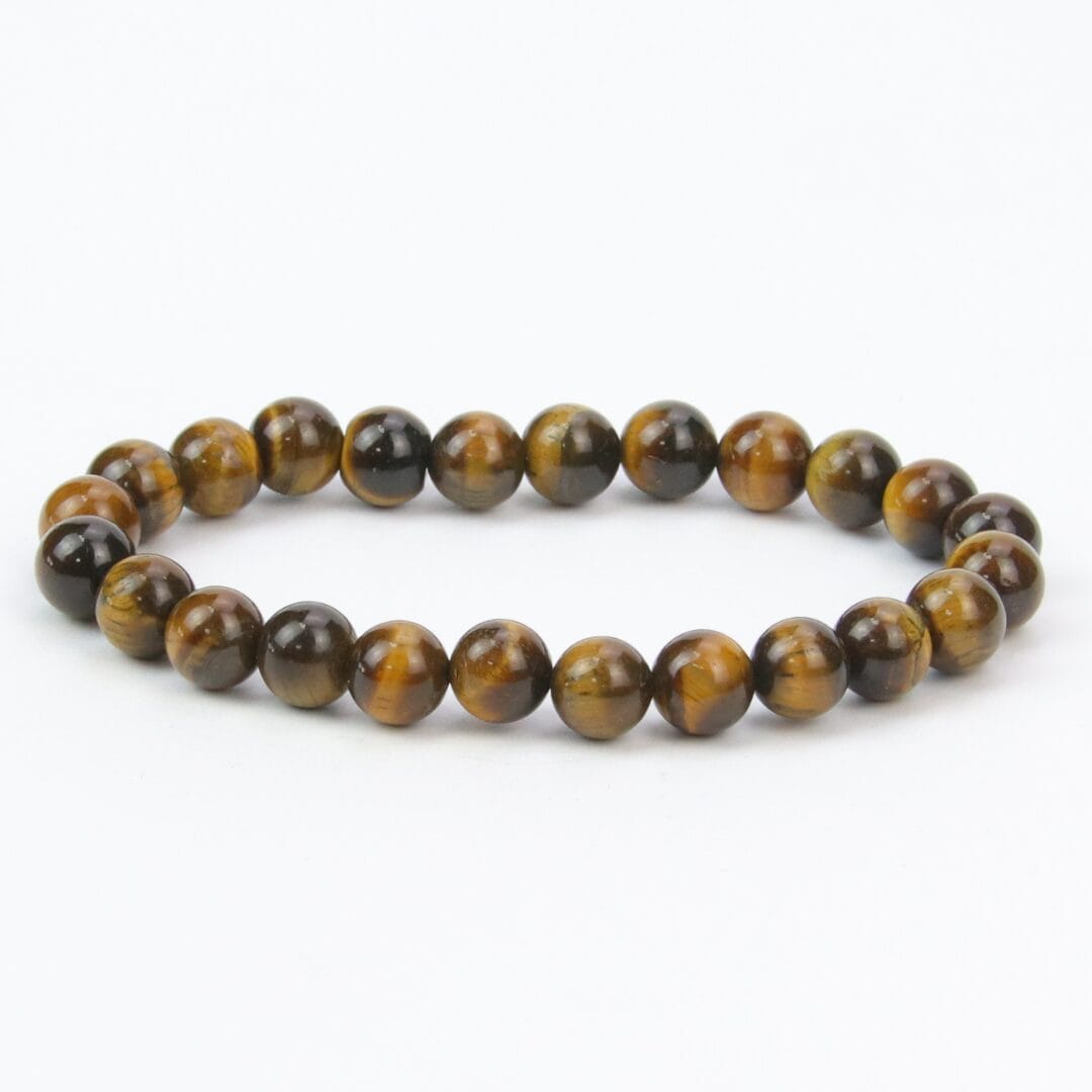 Bracelet en Pierre Naturelle Œil de Tigre 8mm