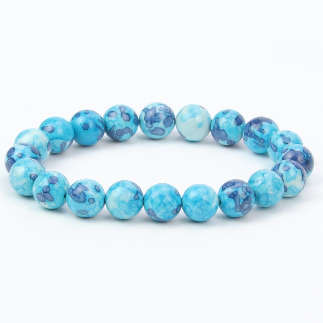 Bracelet en Jaspe Bleu 10mm