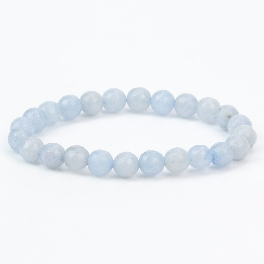 Bracelet en Aigue-Marine 8mm
