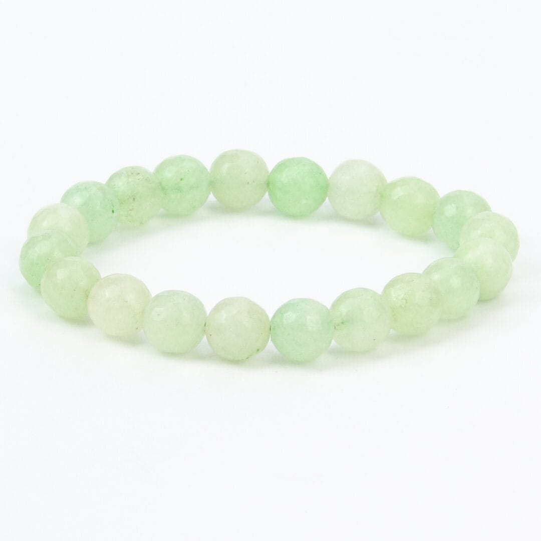 Bracelet en Jade Vert Clair 10mm